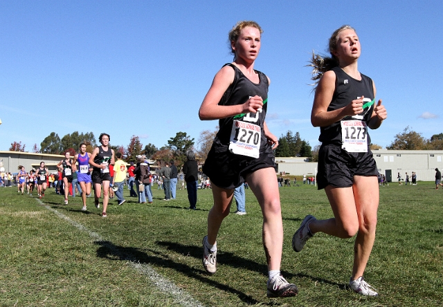 NCS XC D4  Girls-068.JPG - 2009 North Coast Section Cross Country Championships, Hayward High School, Hayward, California